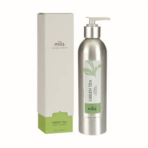 m'lis GREEN TEA Cleanser Box and Bottle