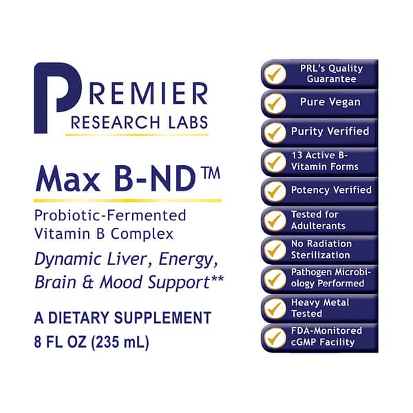 Premier MaxB-ND 8oz Label