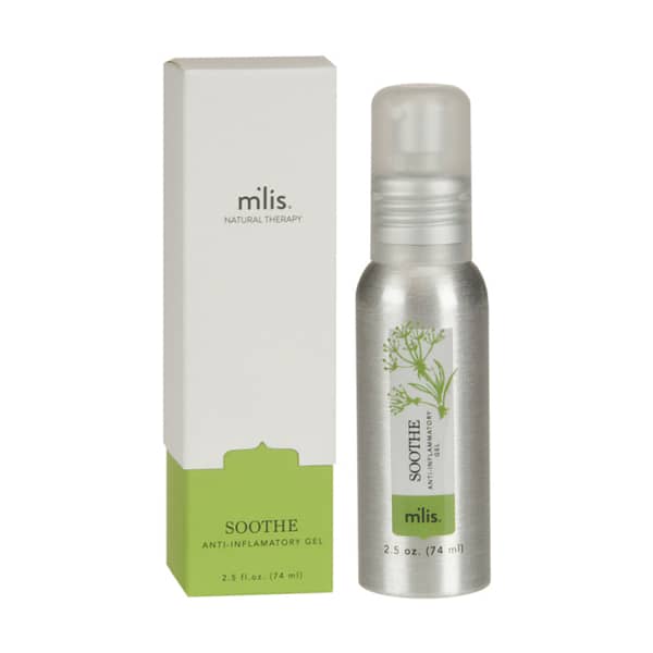 m'lis SOOTHE Anti-Inflammatory GelBox and Bottle