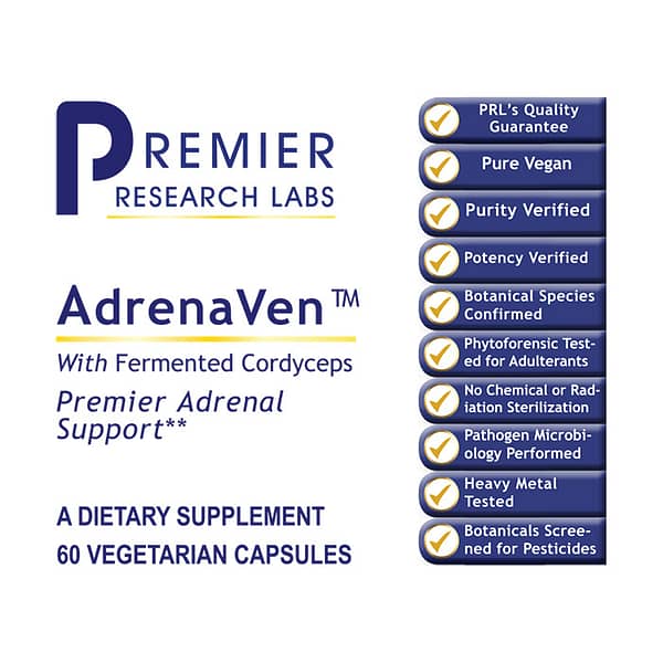 Premier AdrenaVen 60 caps Label