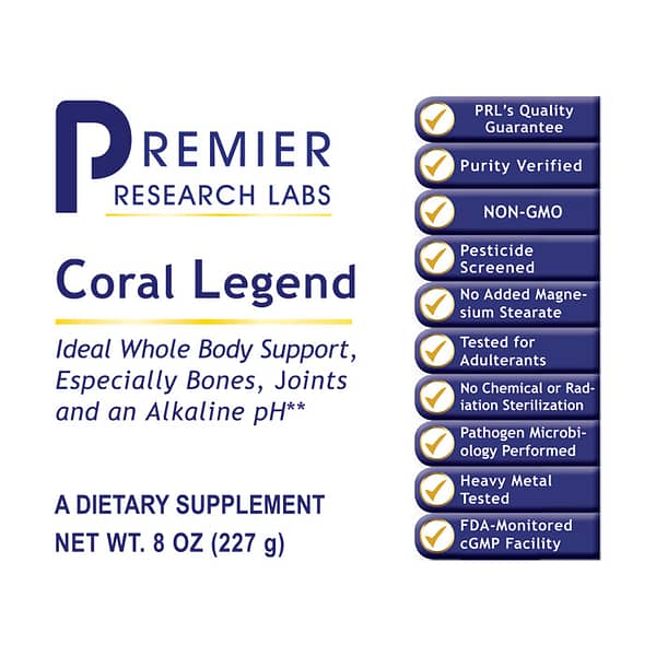 Premier Coral Legend 8oz Label
