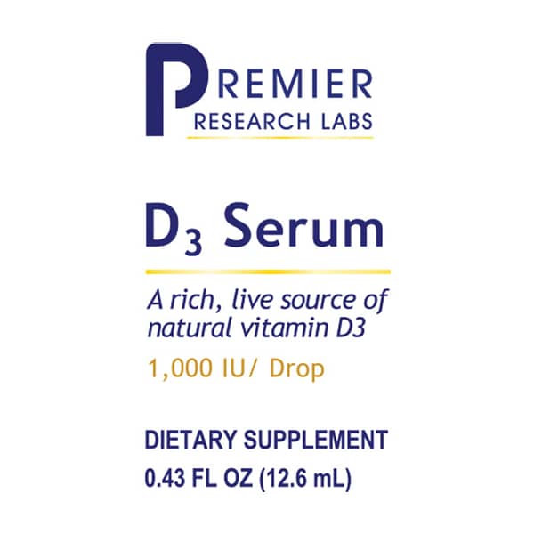 Premier D3 Serum Label
