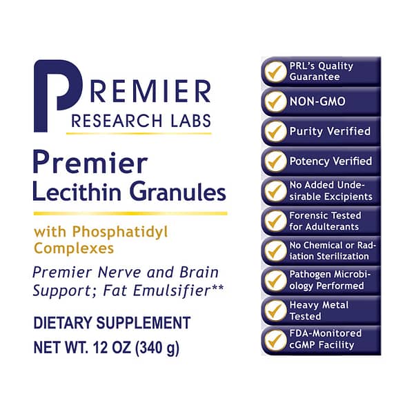 Premier Lecithin Granules 12oz Label