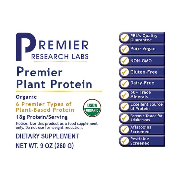 Premier Plant Protein Label