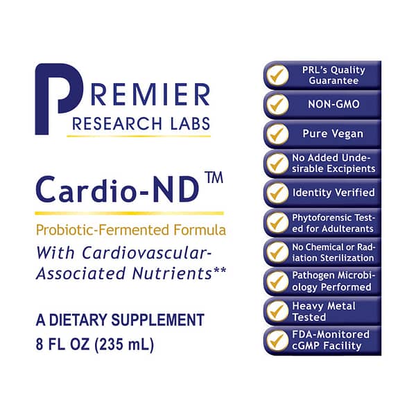 Premier Cardio-ND 8oz Label