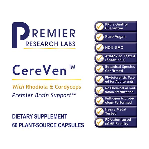 Premier CereVen™ 60caps Label