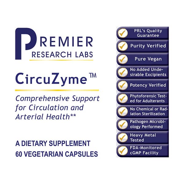 Premier CircuZyme™ 60 Capsules Label