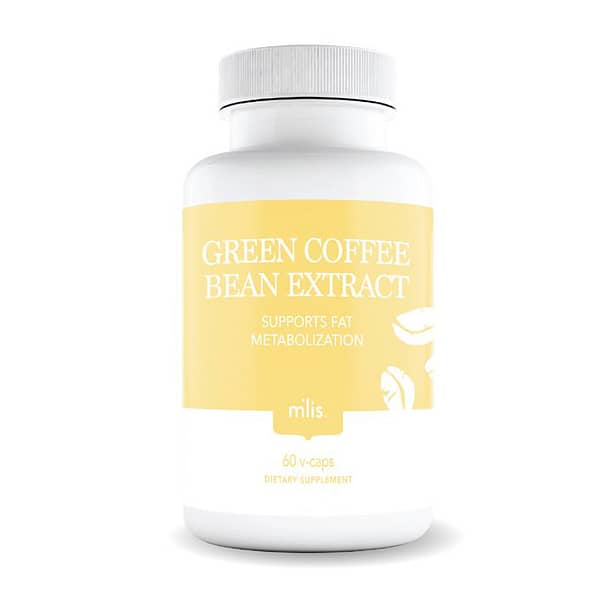 Mlis Green Coffee Bean Extract 60 Softgels Bottle